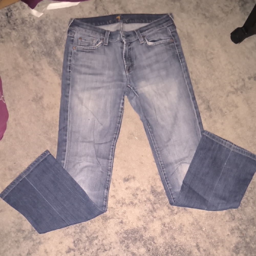 7 For All Mankind | Light Blue Wide Leg Jeans